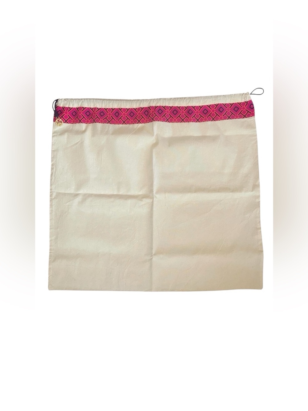 Tory Burch Dust Bag Canvas Drawstring Bag Logo Bag Pull 22” x 20” Tori